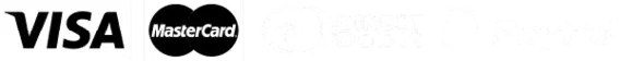 Visa, Mastercard, Direct Debit, PayPal