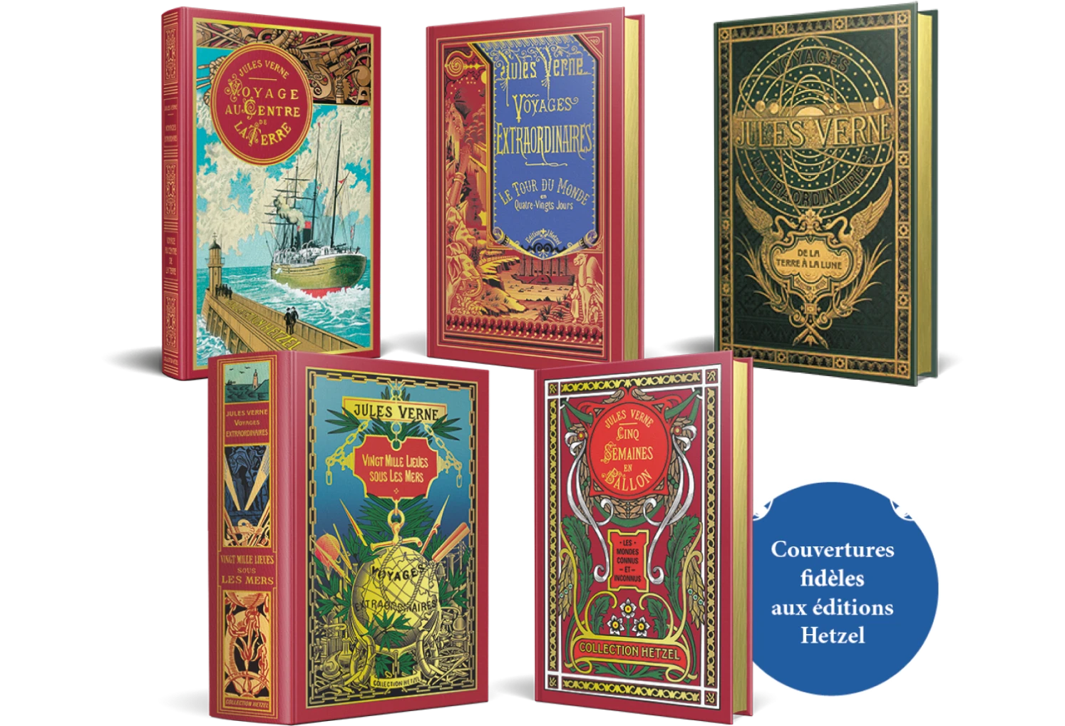 Couvertures fidèles aux éditions Hetzel